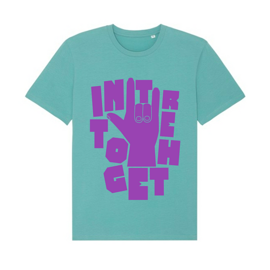 Childs IIT Lino Cut Rock and Roll T-Shirt (light blue) SALE