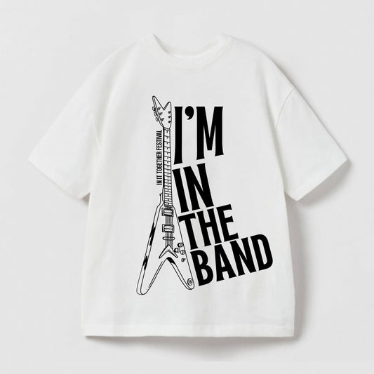 Childs I'm In The Band T-Shirt (White) SALE